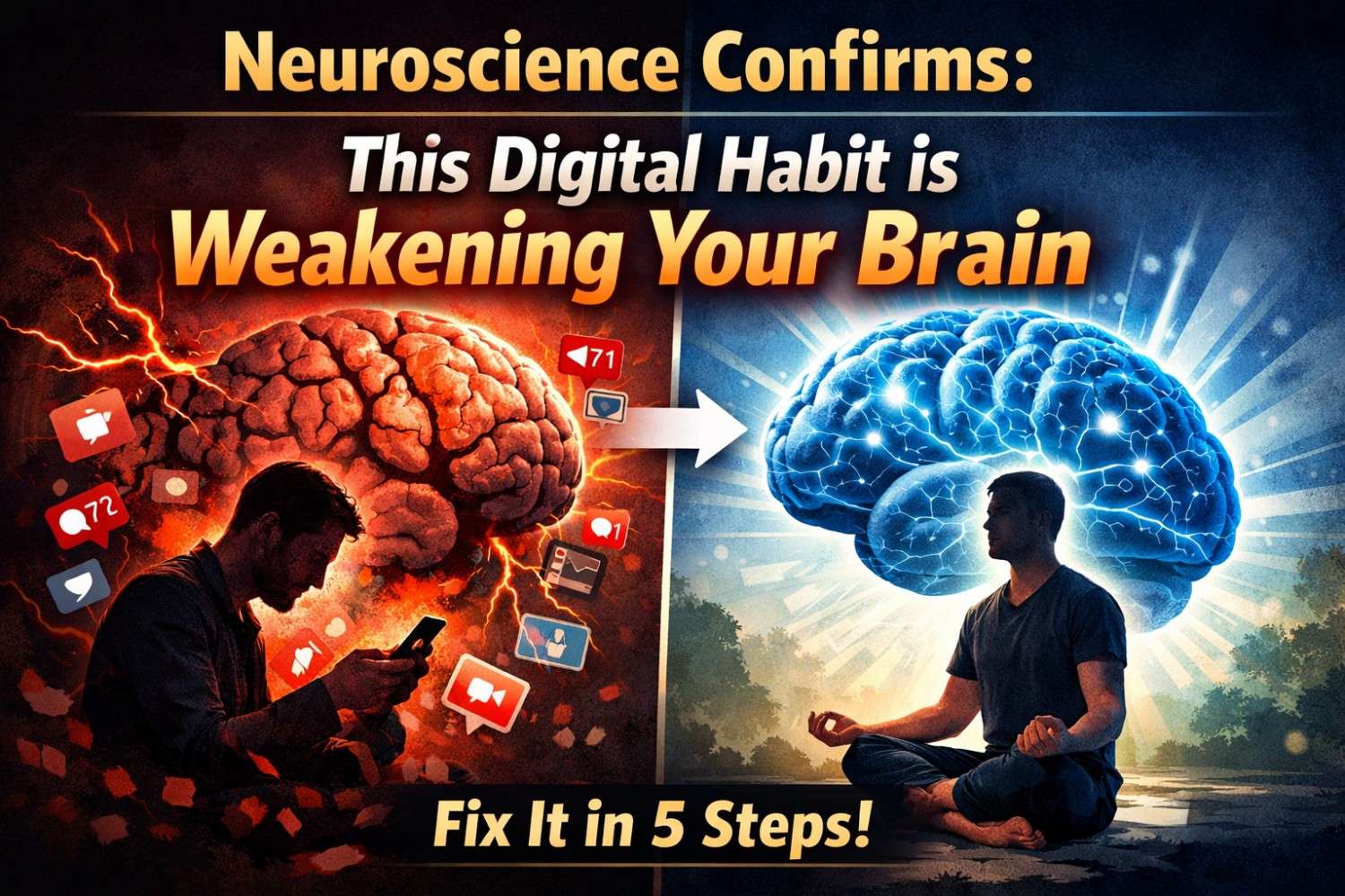 Neuroscience Confirms: This One Digital Habit Is Quietly Weakening Your Brain (And How to Reverse It)